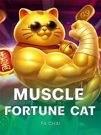 ภาพจากหน้าเกมเกมสล็อต Muscle Fortune Cat จากค่าย FaChai บน jinda44 เครดิต ฟรี 50